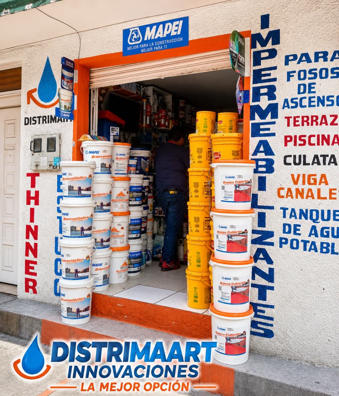 Fachada y local físico de Distrimart Innovación S.A.S. en Bogotá